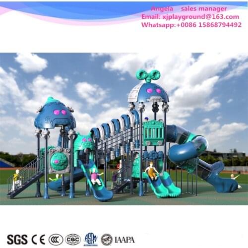 2017 Outdoor playground slide equipment for preschool