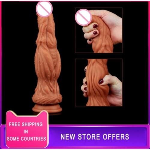 26cm Huge Dildo For Women, Double Layer Liquid Silicone Dildo Soft Realistic Penis Vagina G-spot Stimulator Sex Toys For Adults