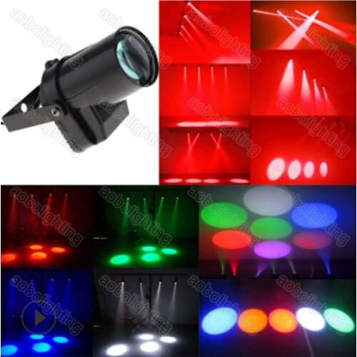 3W RGB LED Pin Spot Beam Stage Lights Disco DJ Party Bar Wedding Night Club led beam stage lighting