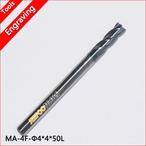 4*4*50L 4 Flutes Tungsten Metal End Milling Tools, CNC Router Bits, Metal Cutting Tool