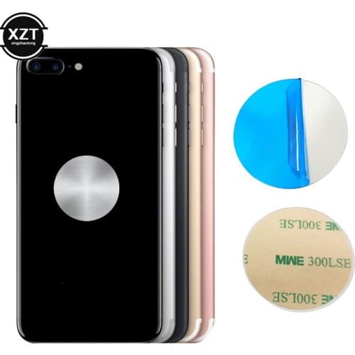 Car Phone Holder Metal Plate Magnetic Holder Round Square Sticker Iron Sheet for Mobile Tablet Magnet Disk Desk Car Stand