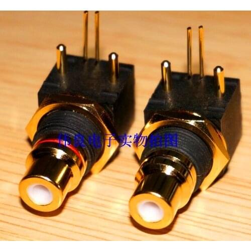 Free Shipping!!! 24K gold-plated copper / RCA plug plate holder / Cinch / super CMC module sensor /Electronic Component