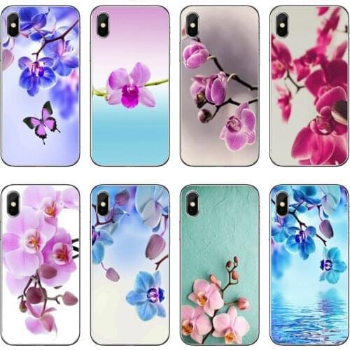 Orchid Flowers Accessories Phone Case For Huawei P20 P30 P40 Pro P10 P9 Lite Y5 Y6 Y7 Y9 P Smart Plus 2018 2019