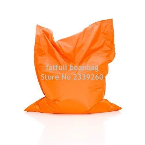 Cover only No Filler - Orange Color outdoor bean bag chair - home furniture - beanbag sofa beds , without beans inside