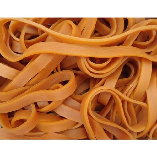 Diameter 95mm-190mm Width 6mm-30mm Yellow High Elastic Rubber Bands Supplies Stretchable Latex Rings Thickness 3mm