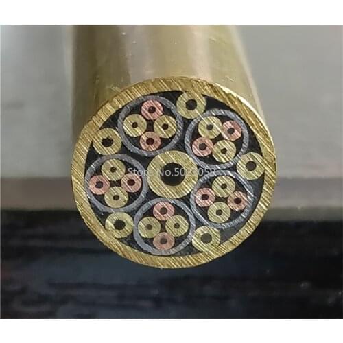 8mm Diameter DIY Knife Shank Mosaics Pin Rivets 9cm Length Nail Brass Tube+steel Tube #P10