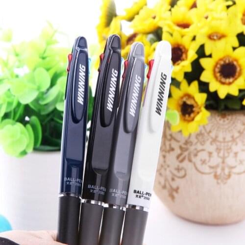 1 PCS New Creative Blue And Red Double Ink Color Ballpoint Pen Office Business Ball Pen Student Gift Pen School Office Supply