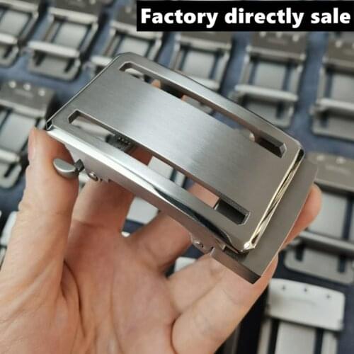 Non-Metal, Airport-Friendly and Hypoallergenic 40mm Solid Titanium Belt Buckles Pin Buckle for Mens Jeans Clothing