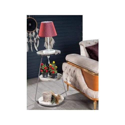 Modern lux Three Layer White Coffee table coffe table