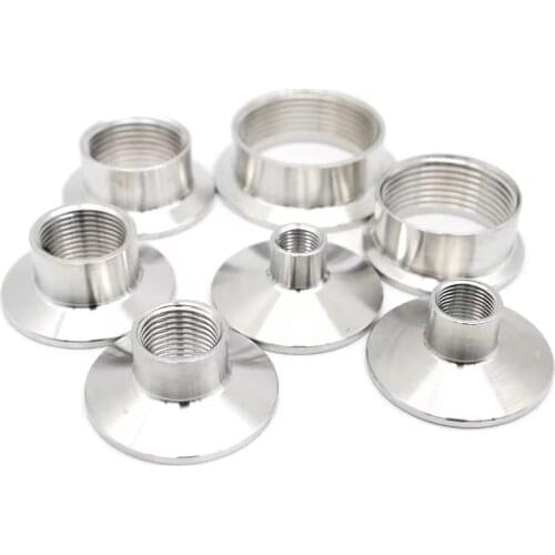 1/4" 3/8" 1/2" 3/4" 1" 1-1/4" 1-1/2" BSPT Female 1.5" 2" Tri Clamp Sanitary Pipe Fitting Connector SS304 316L Stainless Homebrew