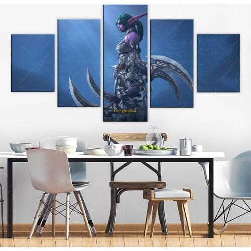 Tyrande Whisperwind Night Elves World of Warcraft (WOW) Gaming poster wall art Decor and Video Game Room Decorations-Unframed