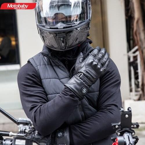 New Motorcycle Waterproof Riding Gloves Windproof Warm Electric Heating High Quality Gloves Winter Skiing Riding Protection Gear