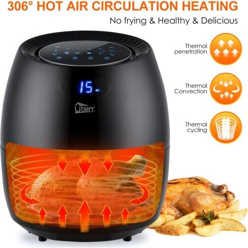 Air Fryer Electric Deep Fryer High-speed Hot A81.34on Cooker Oven Low Fat Health Pan 6.5L #30