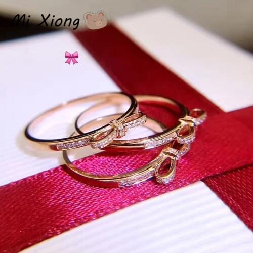 Mi Xiong 925 Sterling Silver Butterfly Rings for Women Unique Wedding Engagement Luxury Jewelry Elegant Cute Classic Romantic