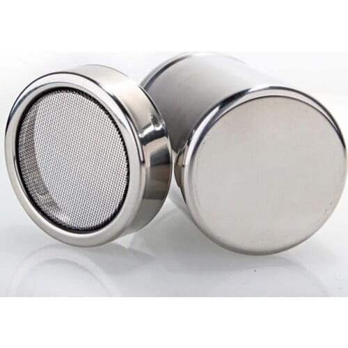 1PC Middle Size Stainless Chocolate Shaker Cocoa Flour Icing Sugar Powder Coffee Sifter Strew Pad Dus PH 009-2