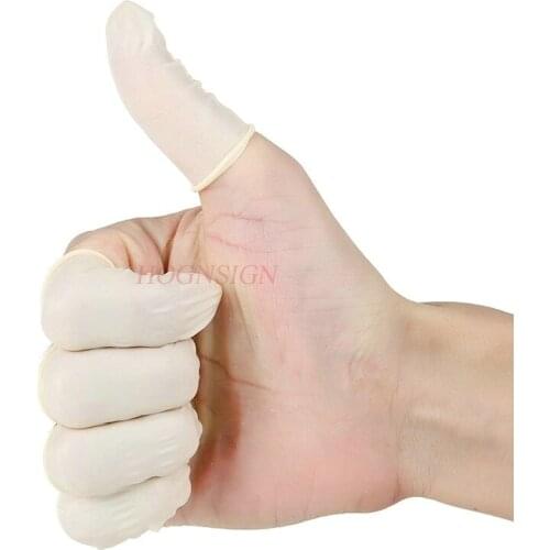 1000pcs Latex Finger Set Finger Disposable Anti-skid Labor Insurance Thick Wear-resistant Dust-free Waterproof Rubber Sale