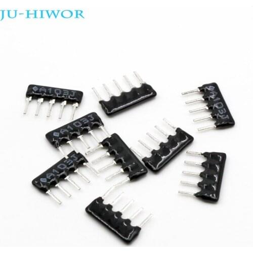 200pcs Array Resistors 1/8W 5% DIP Resistor Array Network 5Pin 100R to 1M Ohm