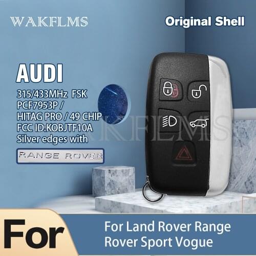 5 BUTTONS SMART REMOTE KEY FOB 315mhz 434Mhz for Land Rover Range Sport Evoque Vogue LR4 2010-2016 KOBJTF10A PCF7953 chip