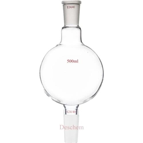 500ml,24/40,Chromatography Receive Glass Flask,Ground Joint,Laboratory Glassware