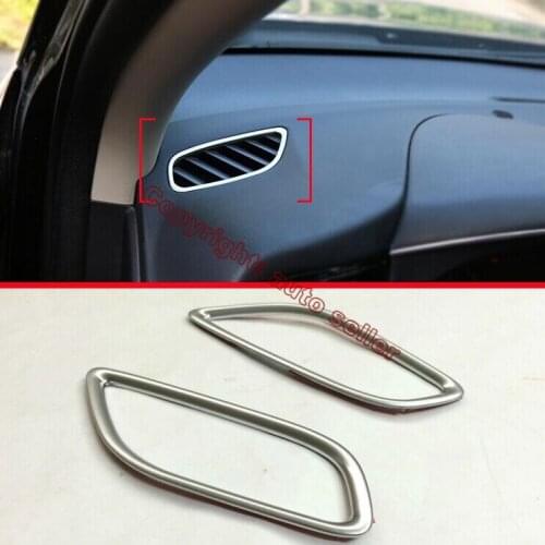 ABS Pearl Chrome Inside Interior Air-Condition Vent Outlet Cover Trim For Mitsubishi Outlander 2016 2017