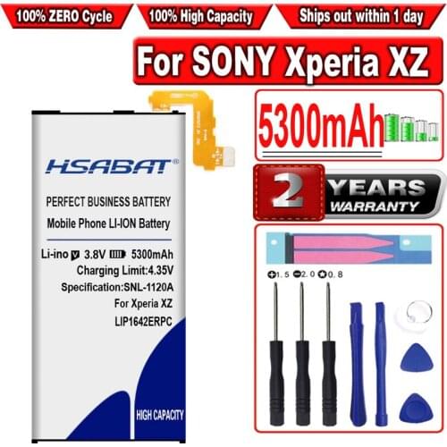 HSABAT 4950mAh LIP1642ERPC Battery for SONY Xperia XZ Premium XZP G8142 G8141