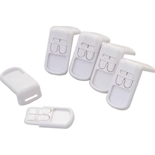 6Pcs/Lot Drawer Lock Children Safety Lock Baby Door Buckle Prevent Open Drawer Cabinets Anti Pinch Hand Protect
