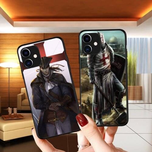 Knights Templar Phone Case for iPhone 11 12 Pro mini pro XS MAX 8 7 6 6S Plus X 5S SE 2020 XR