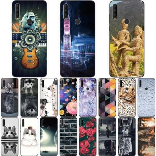 For Alcatel 3X 2019 Case Wolf Silicon TPU Fundas for 3X 2020 3 Camera for 3X 2020 4 Camera Cat Animal Shell Housing Phone Cases