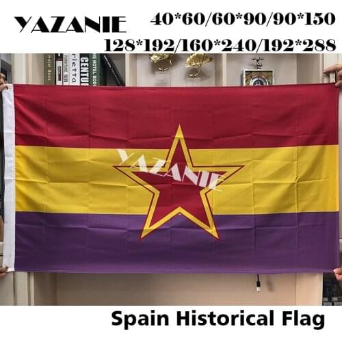 YAZANIE Any Size Spain Spanish GRAPO Flag Indoor Outdoor National 100D Polyester Single or Double Sided Flags And Banners