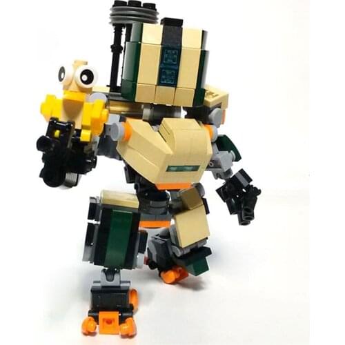 MOC Build Block Maker Game Lovers Battle Mecha Furnishing Articles Assembly Model Childrens Toy DIY Build Blocks Birthday Gift