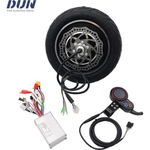 36V 48V 500W 10inch 40KMH Electric Scooter Brushless Motor Controller Kits with Tubeless Tire Disc Brake Display Throttle