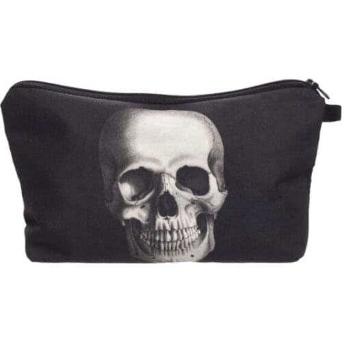1 piece Unisex 3D Printing Skull Skeleton Multi Style Coin Purse Wallet Phone Key Pouch Bag Mini Change Purses day clutch