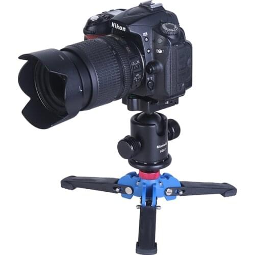 Manbily M-1 Hydraulic Universal Mini Three Feet Support Tripod Stand Base Monopod Stand for Monopod Ballhead with 3/8" screw