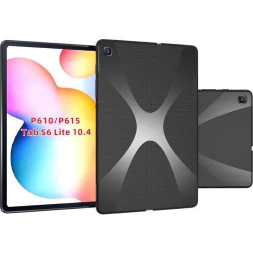 Matte X Line Soft Silicone TPU Cover Cover Funda Capa Case For Samsung Galaxy Tab S6 Lite 10.4 2020 P610 P615 SM-P610 SM-P615