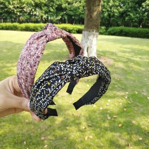 SHUANGR Fashion Women Summer Headband Vintage Cross Knot Elastic Hair Bands Soft Cute Girls Hairband Hair Accessories