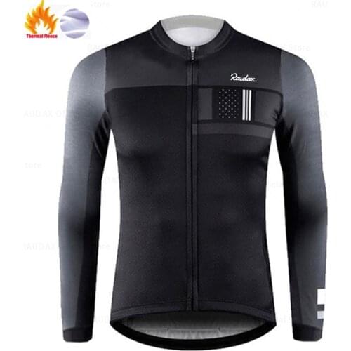 Men Winter Jackets 2021 Team Raudax Winter Cycling Clothing MTB Long Sleeve Cycling Jerseys Ropa Ciclismo Triathlon Cycling Kits