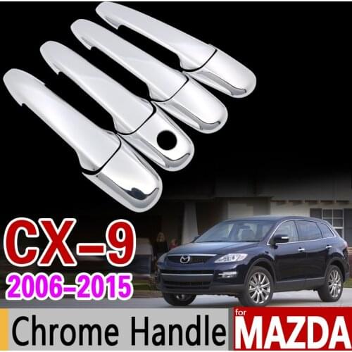 For Mazda CX-9 2006-2015 Chrome Handle Cover Trim Set CX9 CX 9 2007 2008 2010 2011 2013 Car Accessories Stickers Car Styling