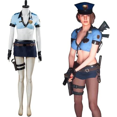 NEW Resident 3 Remake Jill Valentine Cosplay Costume Adult Women Uniform Outfit Halloween Carnival Costumes women summer clothes