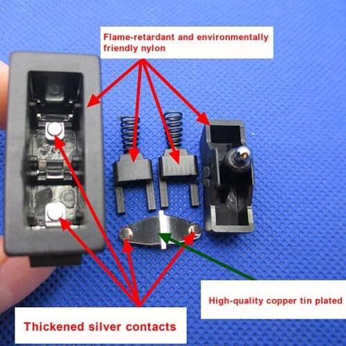 New Steering Reversing Jog Switch 3 Feet Automatic Rebound 16A Bilateral Self-Resetting Rocker Switch for KCD4-3NC