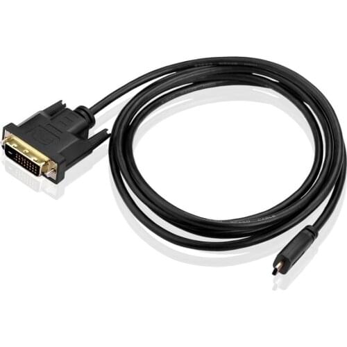 NUOLIANXIN 1m/1.8m 1080P Gold-plated Micro HDMI-compatible to DVI 24+1 Pin HDMI-compatible Standards Male to Male Cable