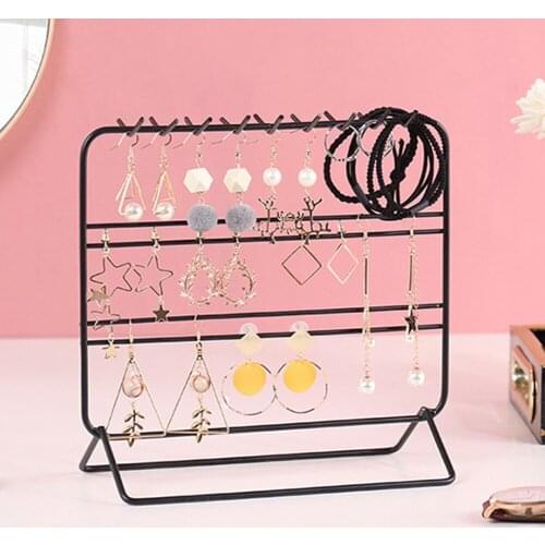 Nordic Style Earrings Ear Studs Jewelry Accessies Display Rack Metal Stand Organizer Holder