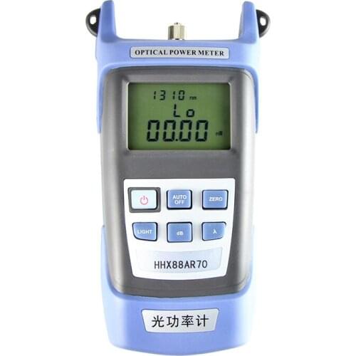 Handheld Optical Power Meter,SC/FC/ST Connector Fiber Optic Cable Tester with 6 wavelengths 800~1700nm