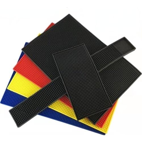 Multicolor Restaurant Bar Cafe Water Filter Square Bar Mat Silicone Pad Soft Bar Pad Bar Water Pad Cup Pad Water Filter Pad
