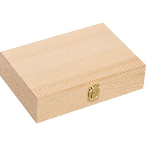 Carved wooden box gift packaging box jewelry case sundries storage box wooden cosmetic containers