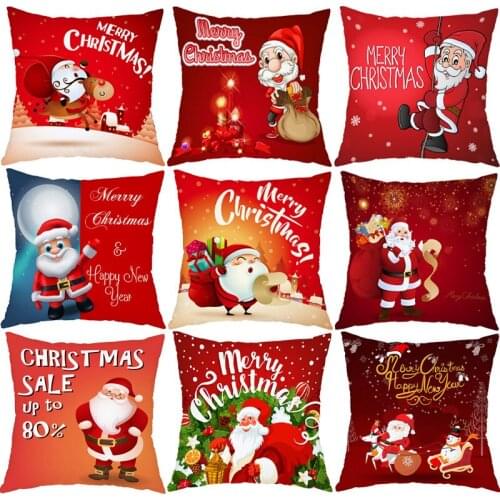 Santa Claus Christmas Pillowcase Merry Christmas Decor For Home Christmas Ornament Xmas Gifts Navidad 2021 Happy New Year 2022