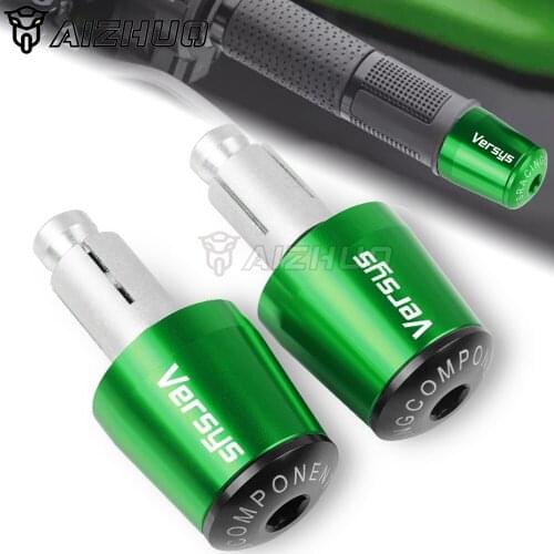 7/8"22mm For KAWASAKI VERSYS650 VERSYS 650 1000 VERSYS1000 Motorcycle Hand Bar End Handle Grips End Hand Cap