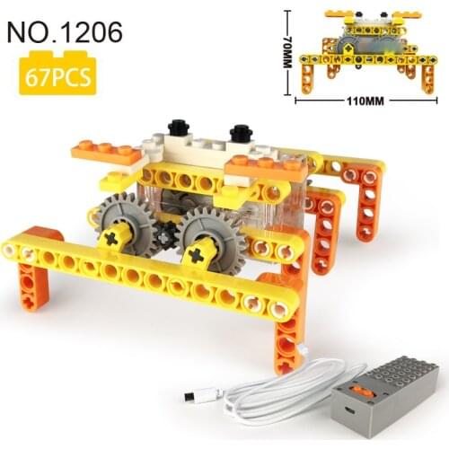 STEM Electric Toy 3D Animal Model Crab Toy DIY Mechanical Design Principle Children Educational Toy Gift Compatible Major Brands