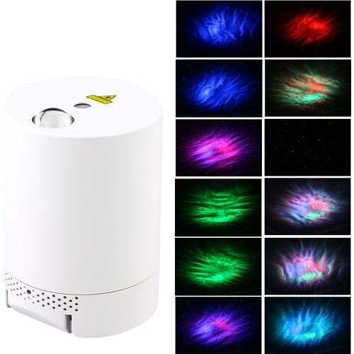 Starry Sky Night Light LED Projector Water Wave Lamp Star Music Rotating Remote Control for kid Bedroom Bedside Lamp