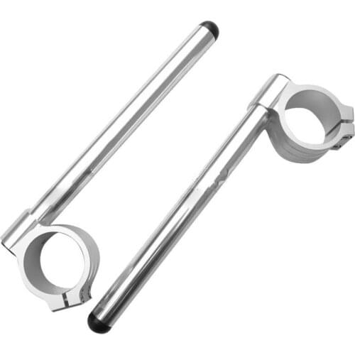 Chrome Universal 37mm Clip Ons Fork Handle Bars Handlebars For Suzuki GS500 Kwasaki Ninja 250R Honda CBR250R Motorcycle