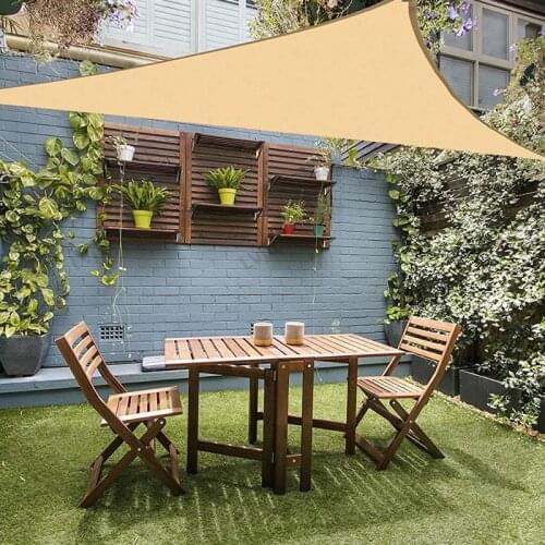 Lvju 9.8ft 3x3x3m Waterproof Triangle Sunshade Protection Outdoor Cover Garden Patio Pool Shade Sail Awning Camping Sun Shade